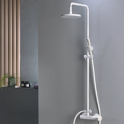 Στήλη ντους Slim white matt 500065-300